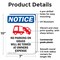 Signmission No Parking On Grass OSHA Notice Sign, Plastic, 7in W x 10in L, 2PK OS-2PACK-NS-P-710-V-14721 - alternate 2